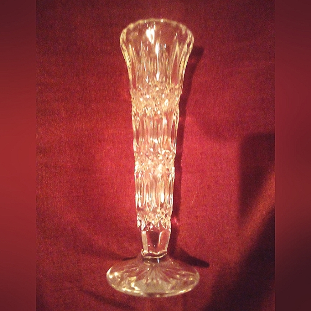 Vintage crystal Bud vase